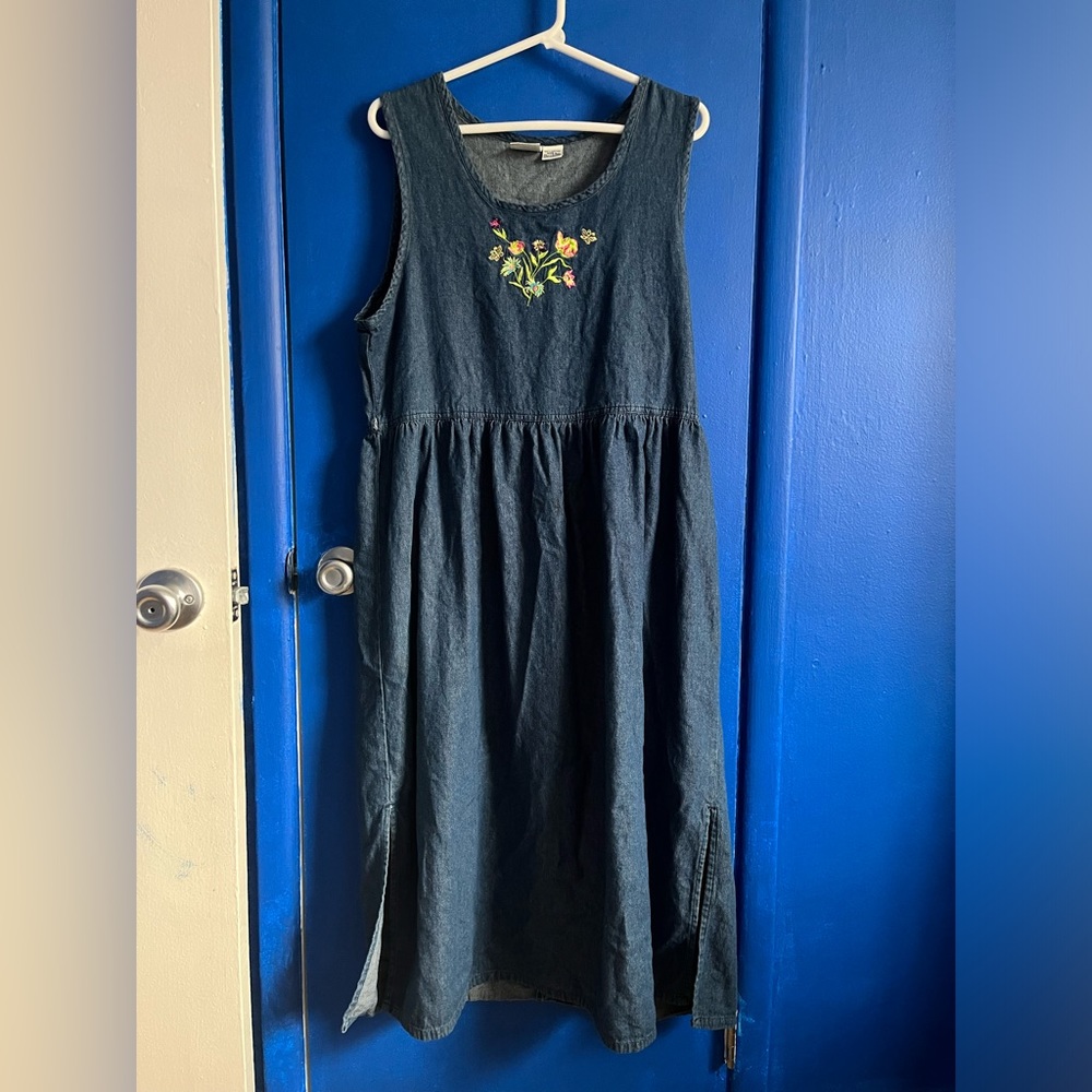 Denim maxi dress